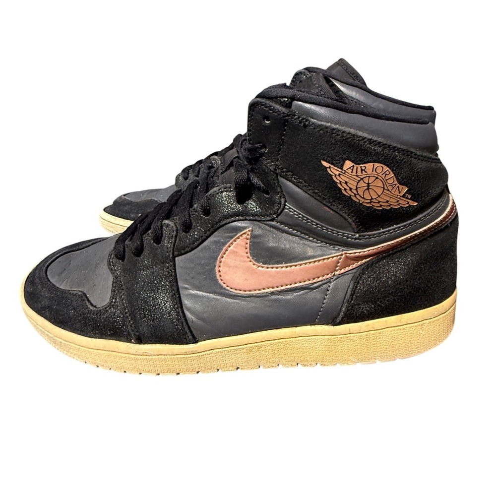 Jordan 1 Retro High Nouveau Bronze Eclipse Black 819176-004 Mens 12